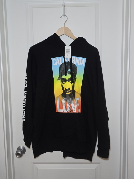 torrid Tops - Torrid Tupac Black Hoodie with Multicolor California Love Graphic 3X NWT